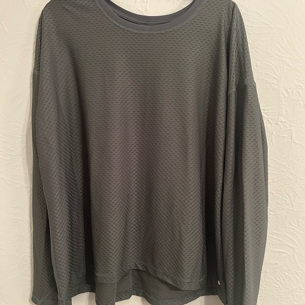 Tek Gear Olive Green Long Sleeve Tee